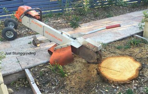 mini digger stump grinder|small hand held stump grinder.